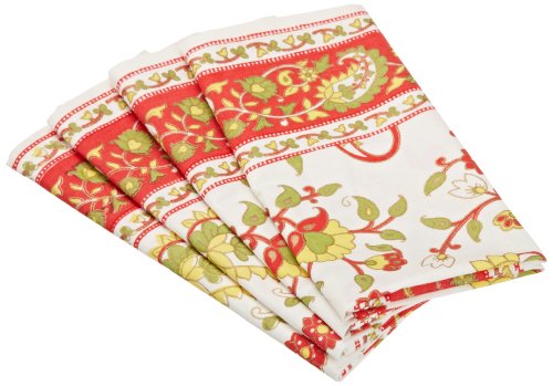 Algopix Similar Product 15 - Mahogany Paisley Printed Napkins 18 by