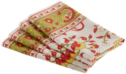 Algopix Similar Product 11 - Mahogany Paisley Printed Napkins 18 by