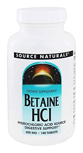 Algopix Similar Product 13 - Betaine HCL 650mg Source Naturals Inc