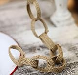 Algopix Similar Product 10 - Natural Burlap Chain Link Decorative