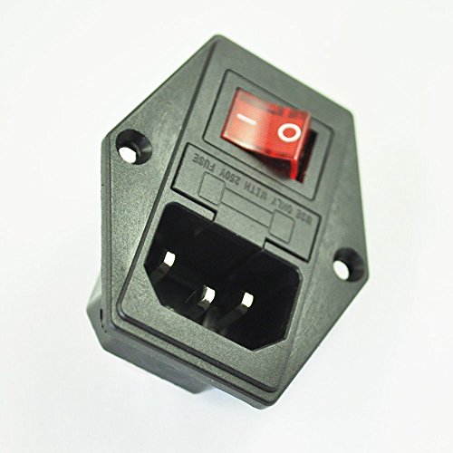 Algopix Similar Product 17 - SODIALR 3 Pin IEC320 C14 Inlet Module