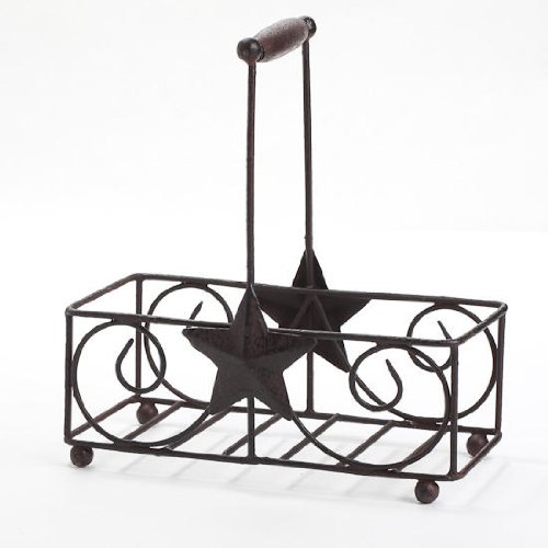 Algopix Similar Product 9 - Beautiful Iron Jar Dispenser Caddy with