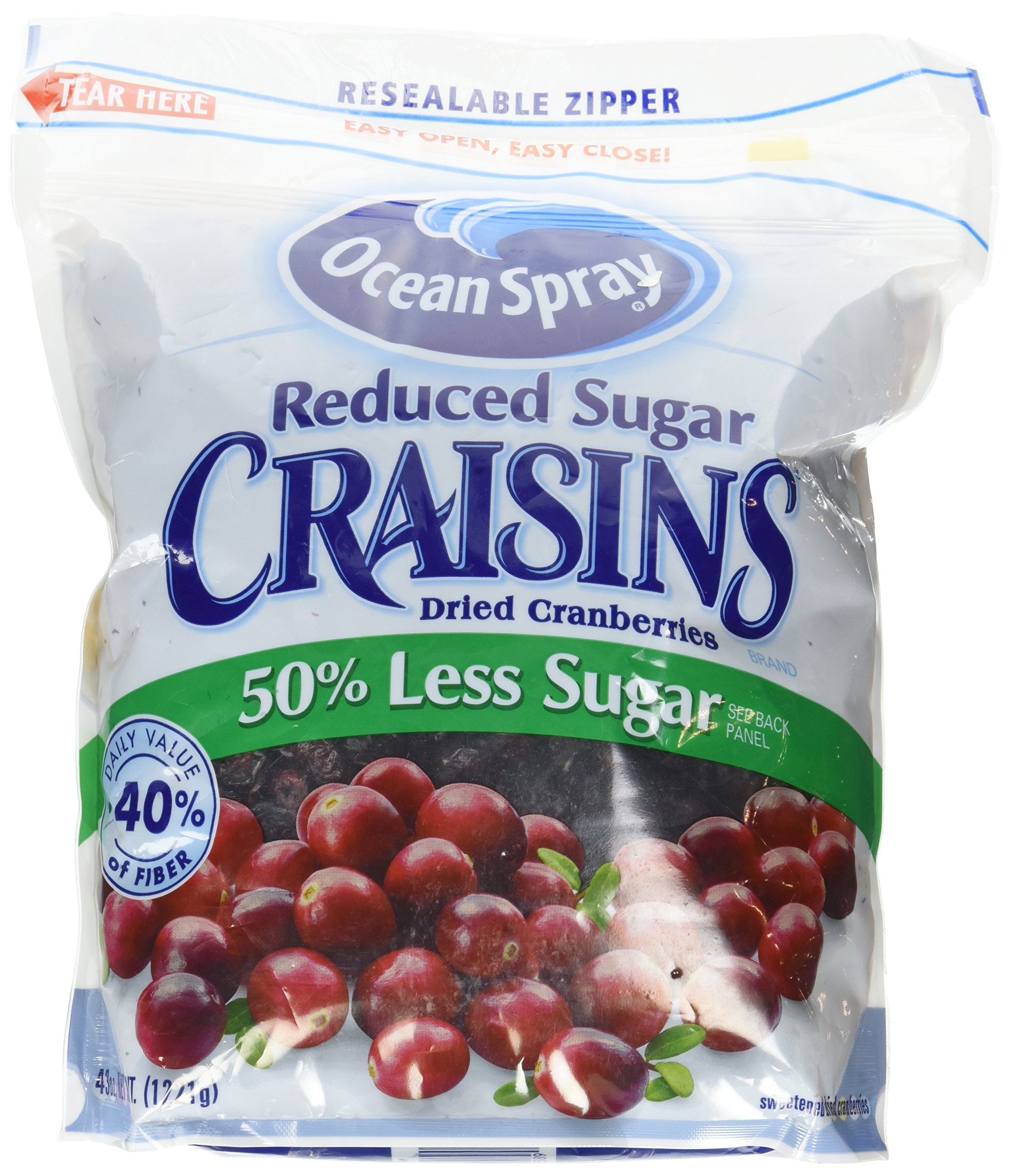 Algopix Similar Product 7 - Ocean Spray Reduced Sugar Craisins 43