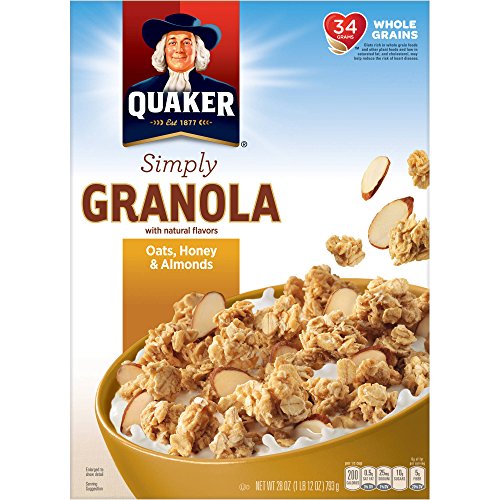 Algopix Similar Product 12 - Quaker Oats Honey  Almonds Natural
