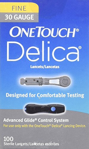 Algopix Similar Product 11 - One Touch Delica 30 Gauge Lancets 100