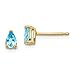 Algopix Similar Product 5 - 14k Yellow Gold 5x3mm Pear Blue Topaz