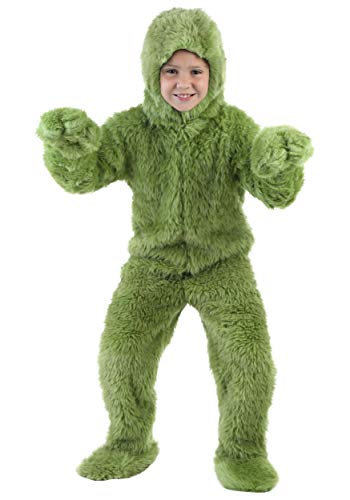 Algopix Similar Product 18 - Child Furry Green Monster Costume Green