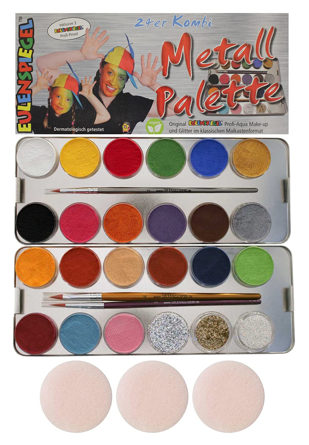Algopix Similar Product 3 - Eulenspiegel 24-Pack Combo Metal Palette