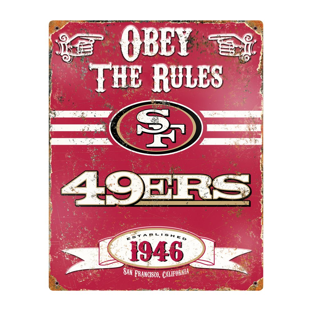 Algopix Similar Product 14 - Party Animal NFL Embossed Metal Vintage