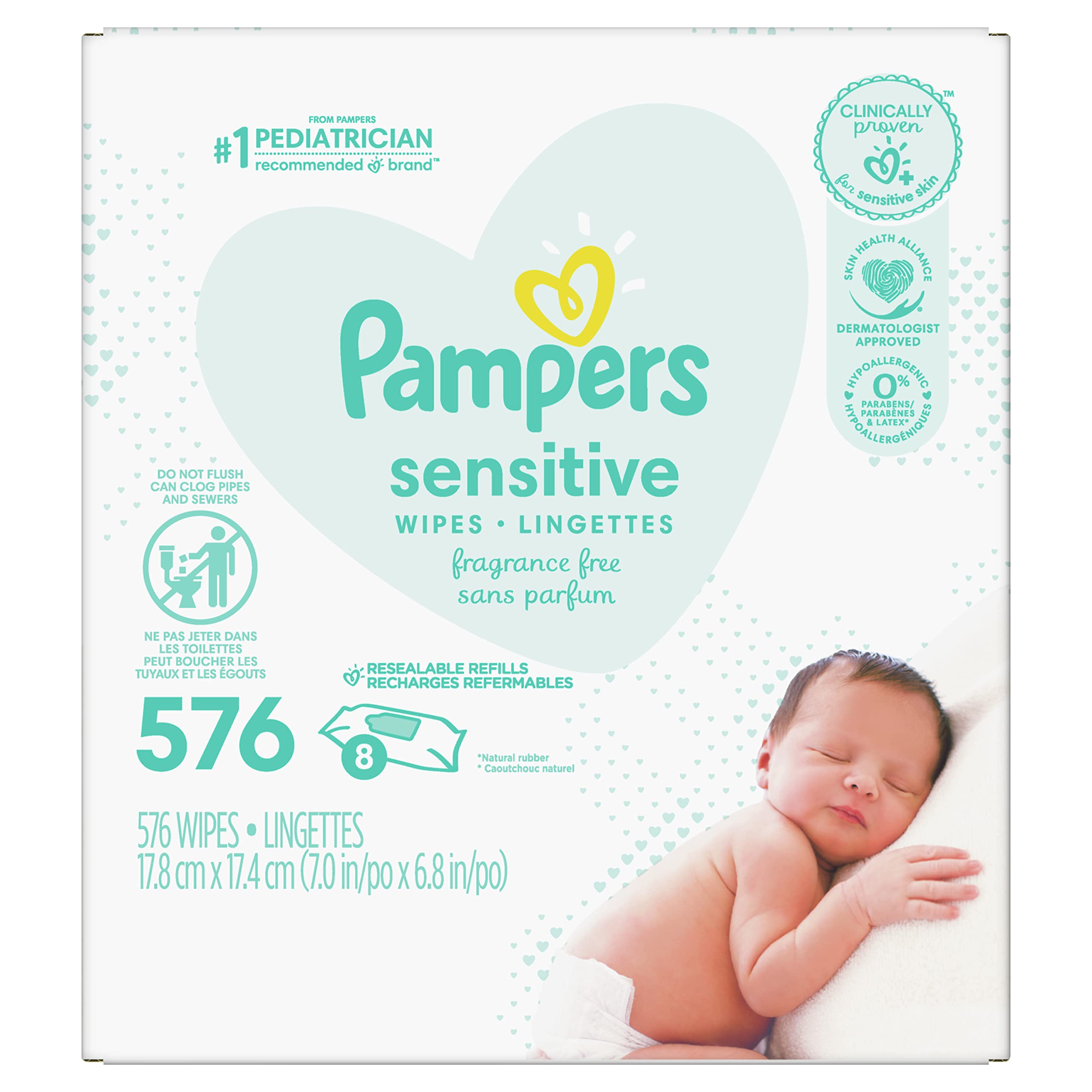 Algopix Similar Product 3 - Pampers Baby Wipes Refills 576 count 