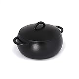 Algopix Similar Product 17 - GURO Cast Iron Seasoned Dome Dutch Oven
