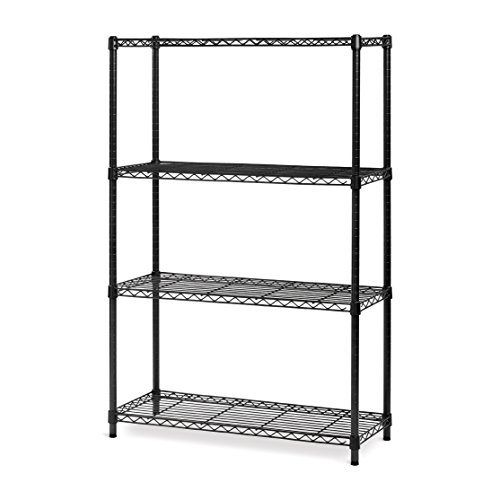 Algopix Similar Product 10 - Seville Classics 4Tier Black Epoxy NSF