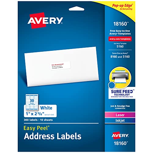 Algopix Similar Product 2 - Avery Easy Peel Permanent