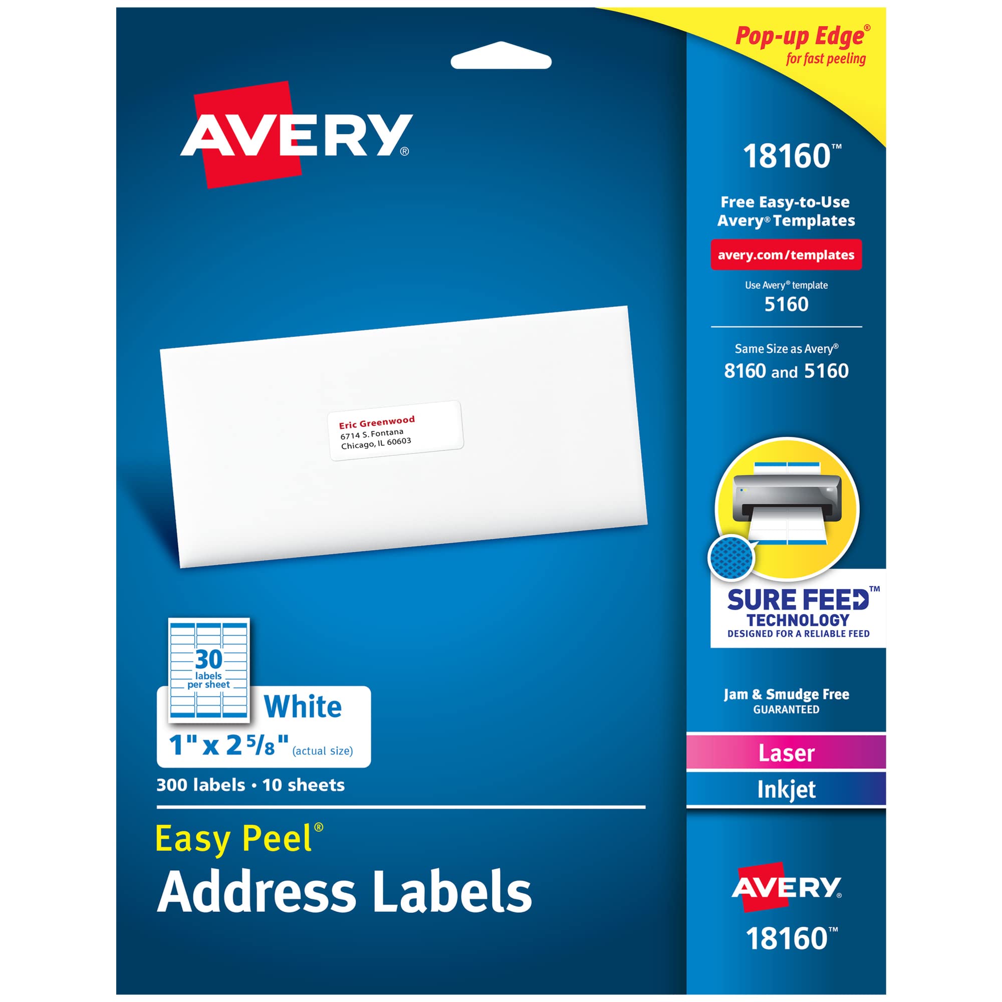 Algopix Similar Product 11 - Avery Easy Peel Permanent