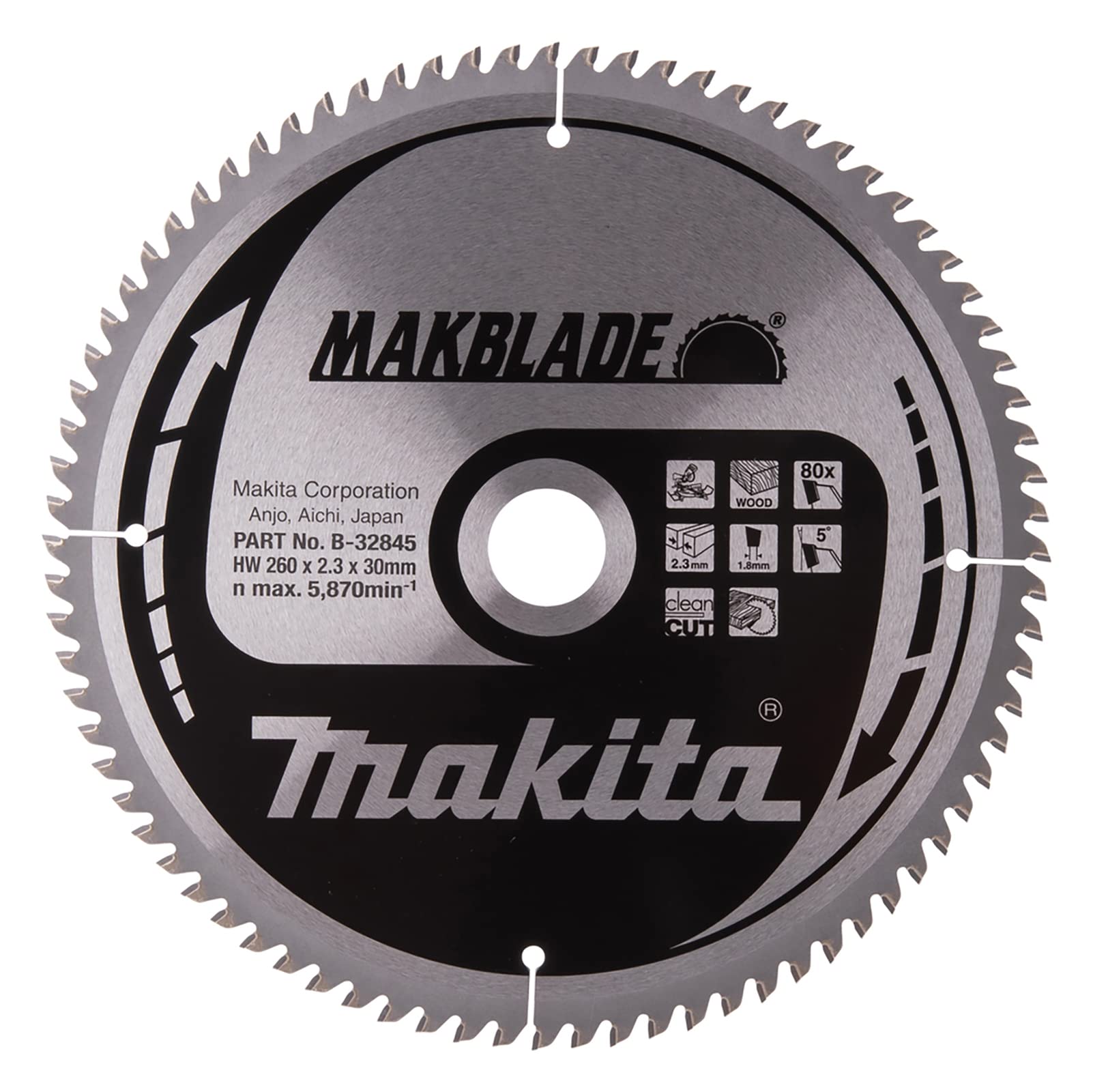 Algopix Similar Product 10 - Makblade Saw Blade 1024inx30mm 80Teeth