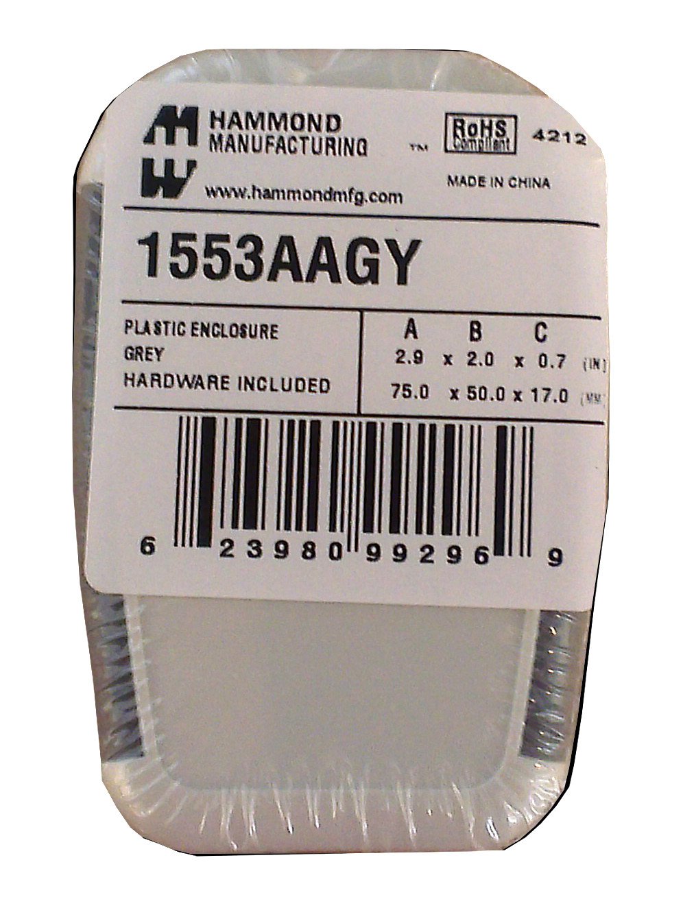 Algopix Similar Product 8 - Hammond 1553AAGY Gray Soft Sided ABS