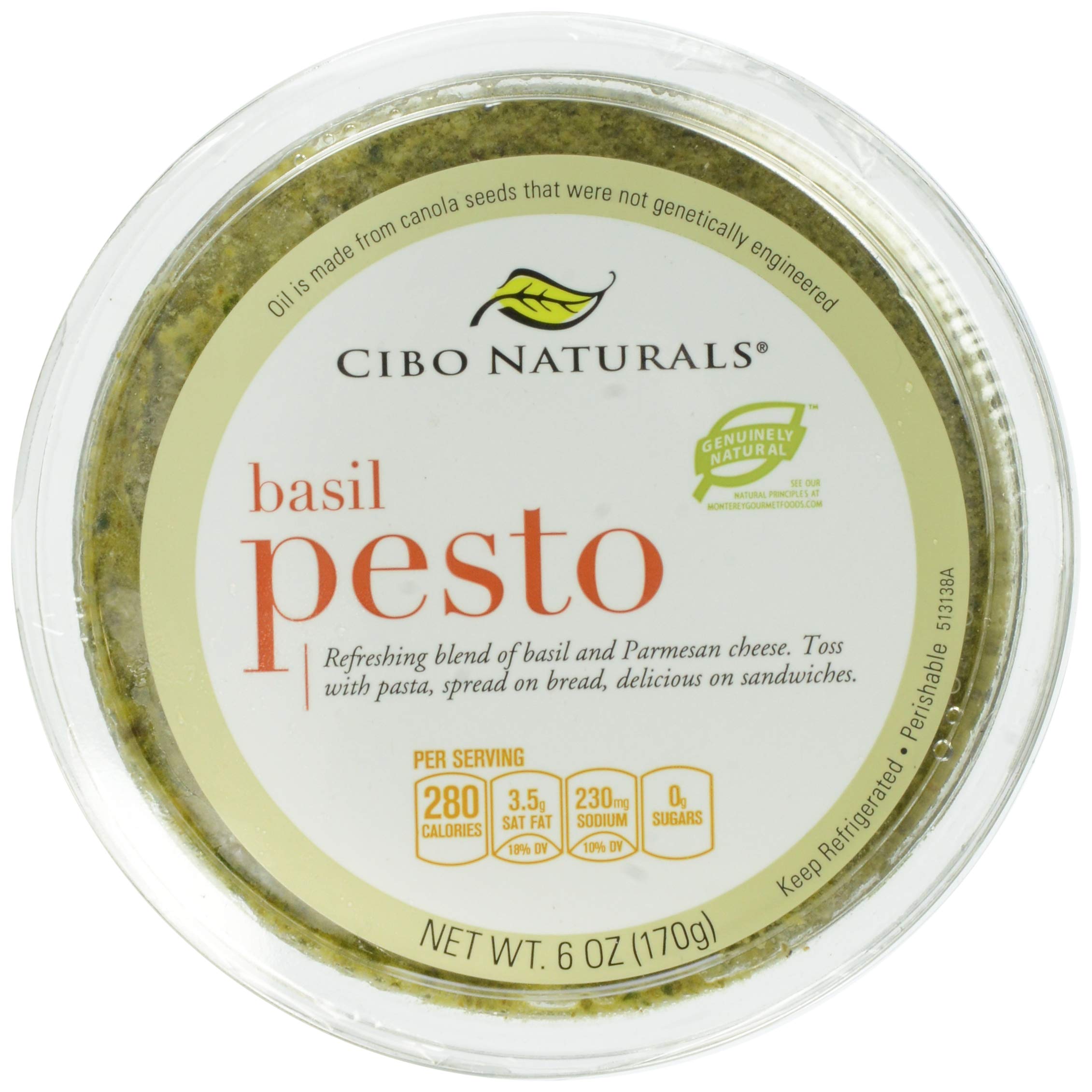Algopix Similar Product 1 - Cibo Basil Pesto, 6 oz
