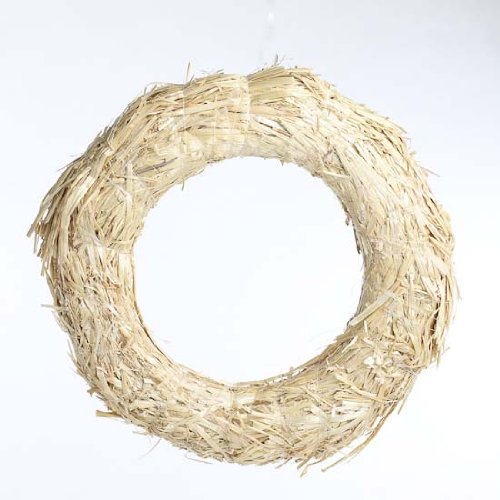 Algopix Similar Product 17 - Set of 2 Natural Straw Wreaths 12 in