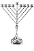 Algopix Similar Product 18 - Nine Branch Toll Silver Plated Chanukah