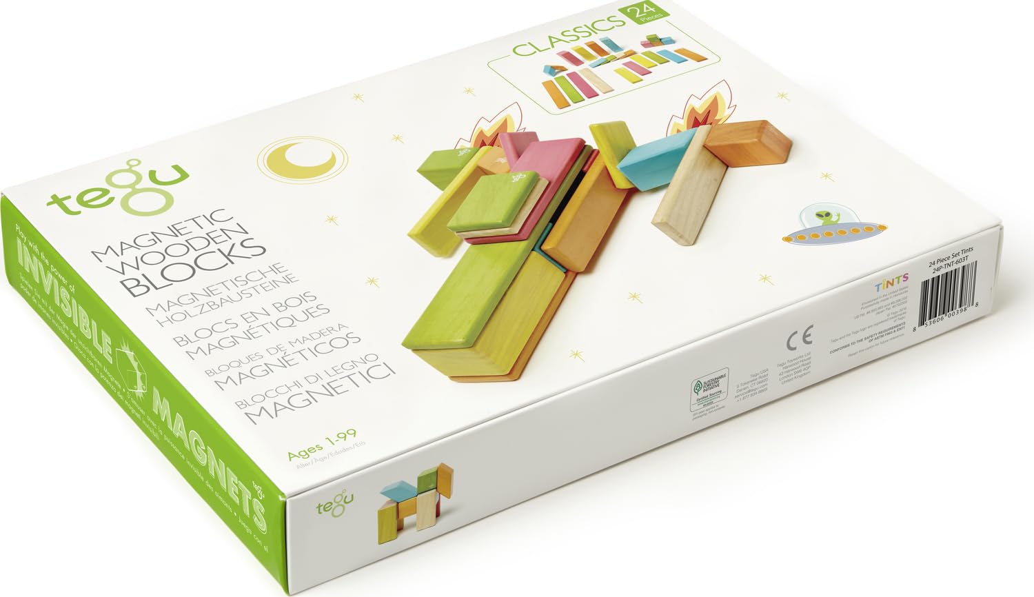 Algopix Similar Product 9 - 24 Piece Tegu Magnetic Wooden Block
