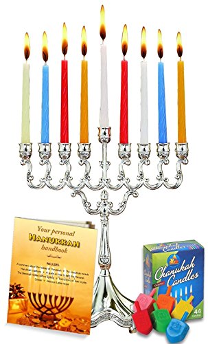Algopix Similar Product 17 - Complete Hanukkah Menorah Set  Menorah