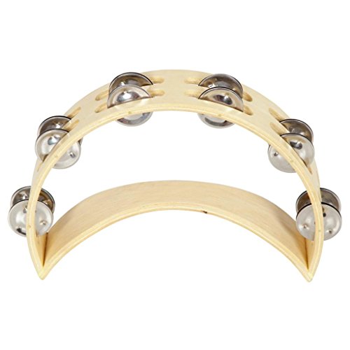Algopix Similar Product 3 - Wood Crescent Tambourine