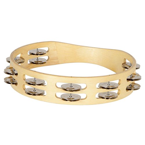 Algopix Similar Product 6 - Double Row Round Tambourine with Bright