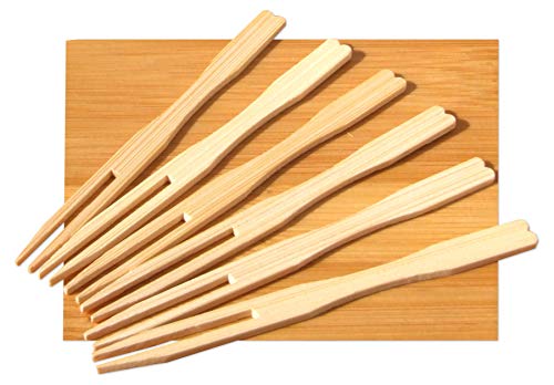 Algopix Similar Product 18 - Small buffet  canap wood forks 9cm