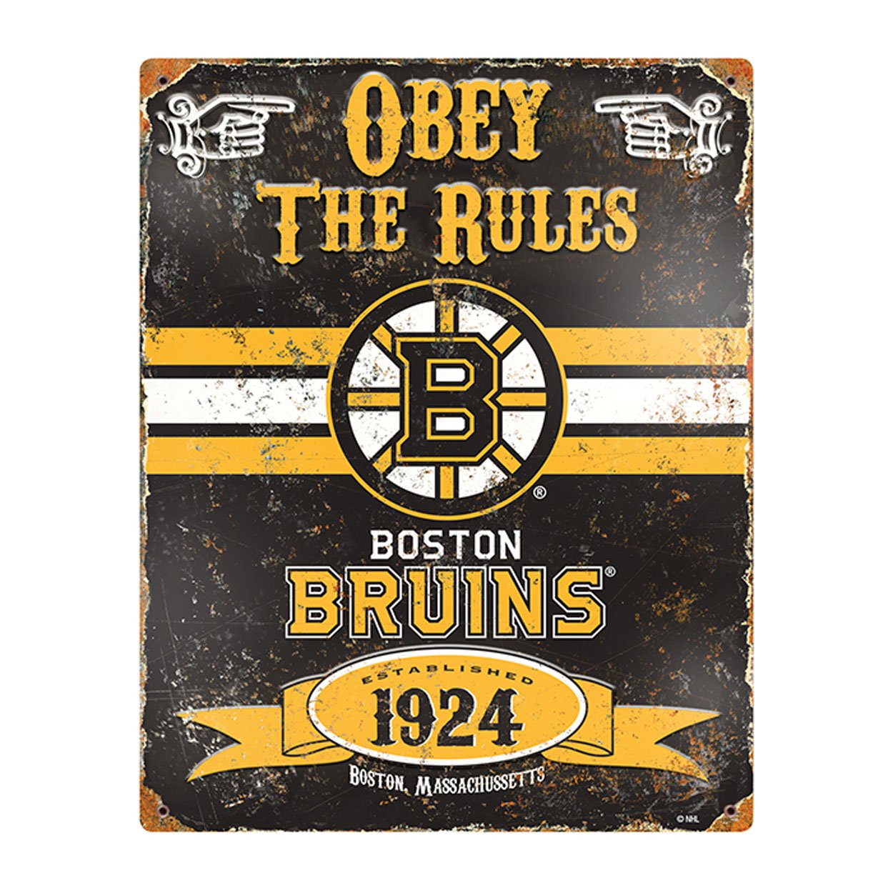 Algopix Similar Product 15 - Party Animal NHL Embossed Metal Vintage