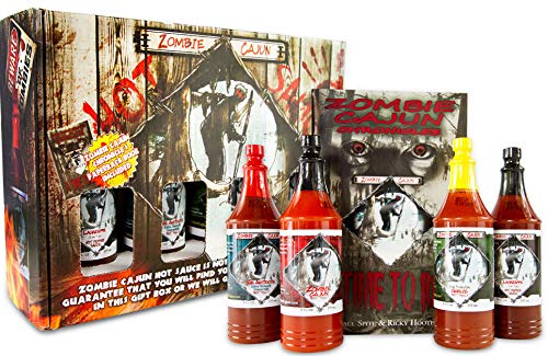 Algopix Similar Product 1 - Zombie Cajun Hot Sauce Gift Sets  4
