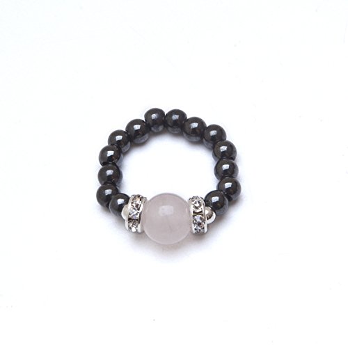 Algopix Similar Product 3 - Magnetic Hematite Rose Quartz  Black