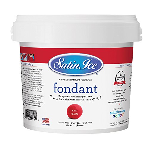 Algopix Similar Product 15 - Satin Ice Rolled Fondant  Red 