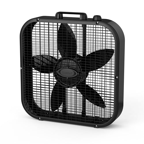 Algopix Similar Product 20 - Lasko B20401 Decor Box Fan, 20", Black