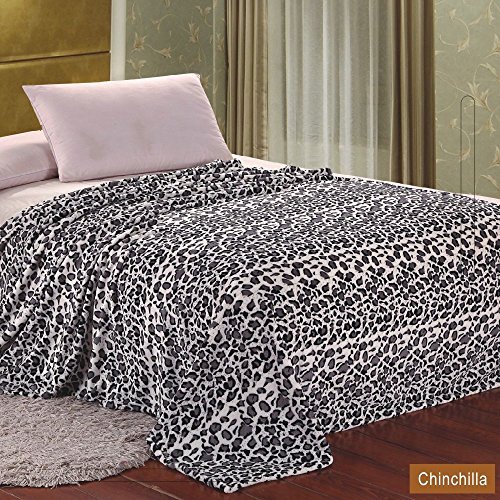 Algopix Similar Product 20 - MicroPlush Printed Blanket Chinchilla