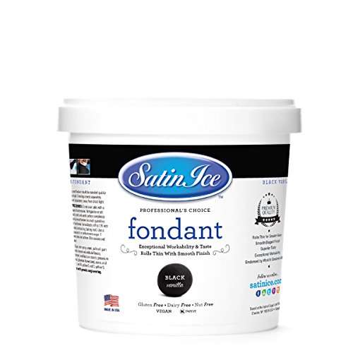 Algopix Similar Product 12 - Satin Ice Rolled Fondant  Black 