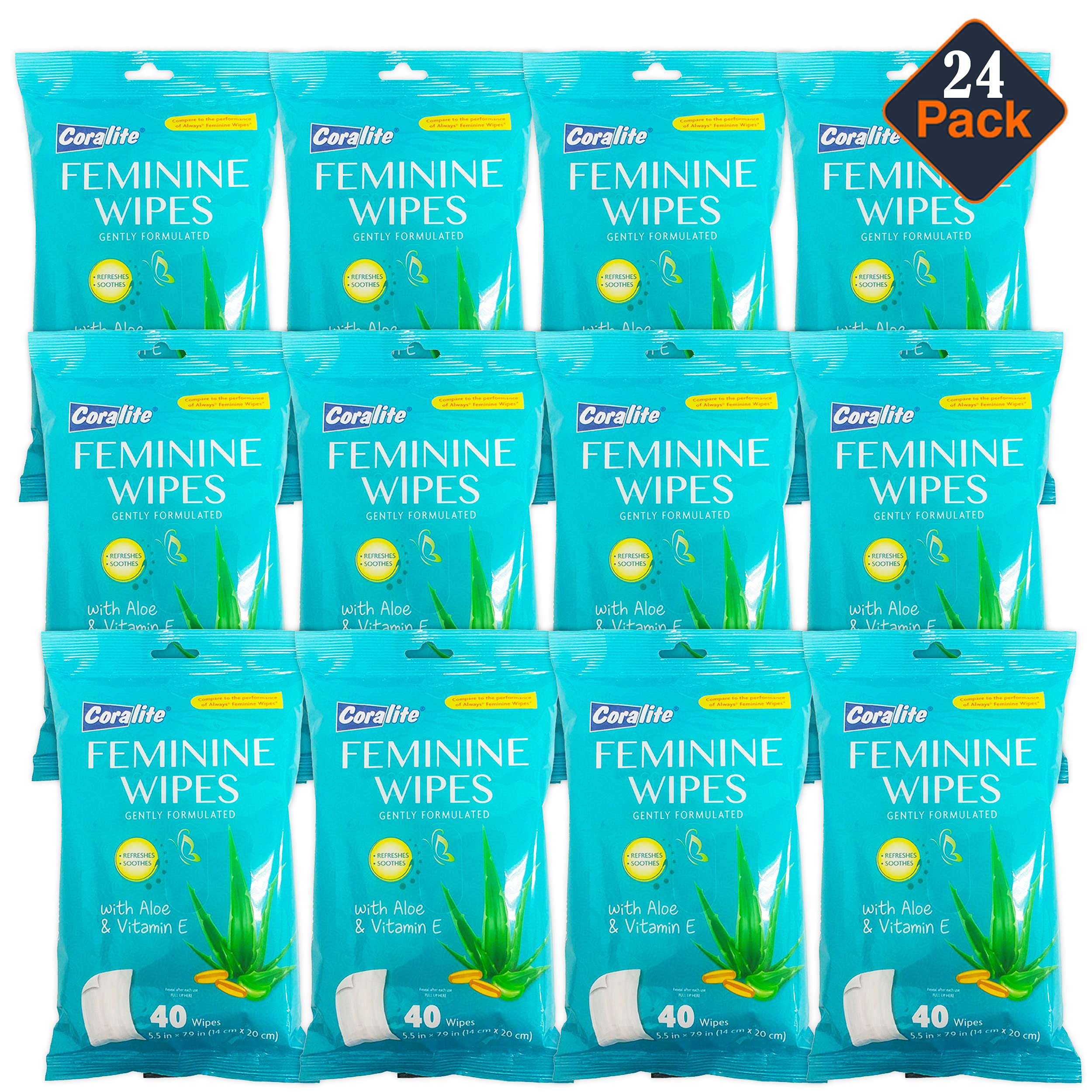 Algopix Similar Product 3 - Coralite Feminine Wipes for Women