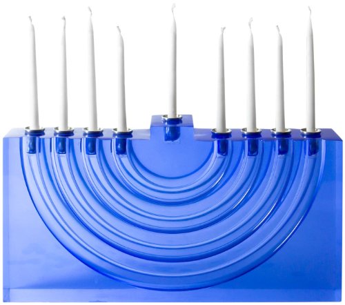 Algopix Similar Product 6 - Jonathan Adler Lucite Menorah, Blue