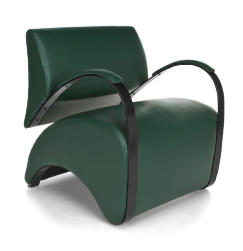 Algopix Similar Product 19 - OFM Lounge Chair with Dark Green Pu