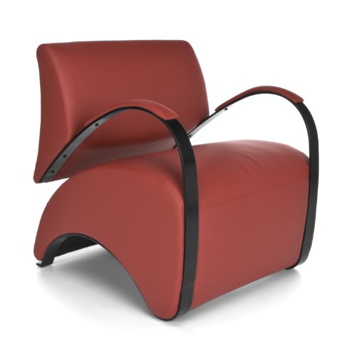 Algopix Similar Product 8 - OFM Lounge Chair with Red Pu Back and