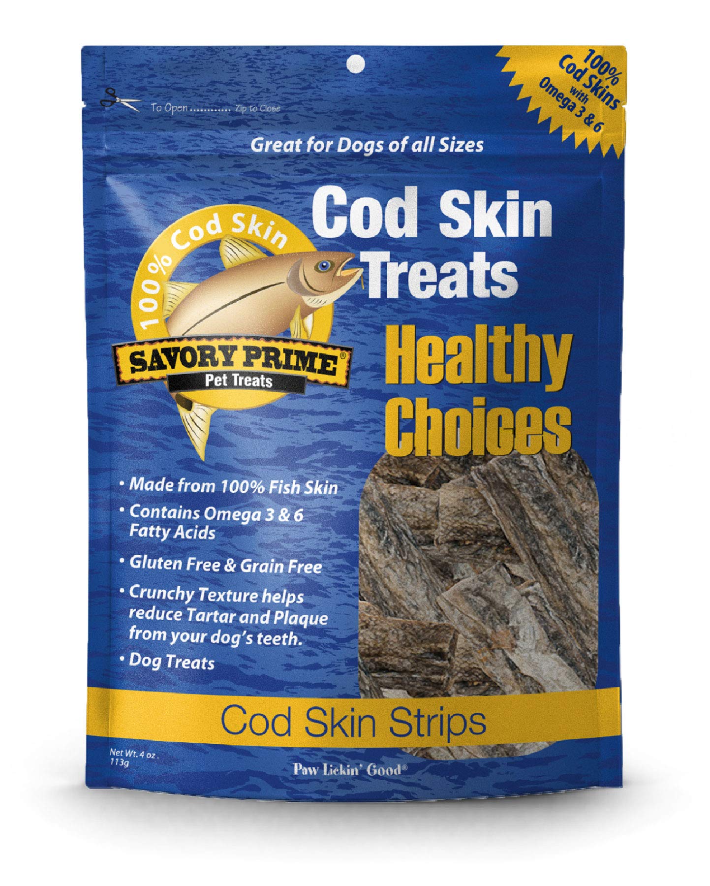 Algopix Similar Product 8 - Savory Prime Cod Skin Fish Strips