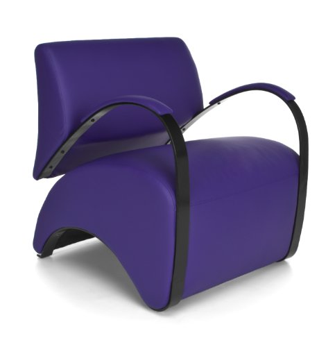 Algopix Similar Product 15 - OFM Lounge Chair with Purple Pu Back