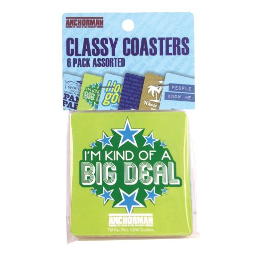 Algopix Similar Product 18 - Anchorman Classy Coasters - 6 Pack