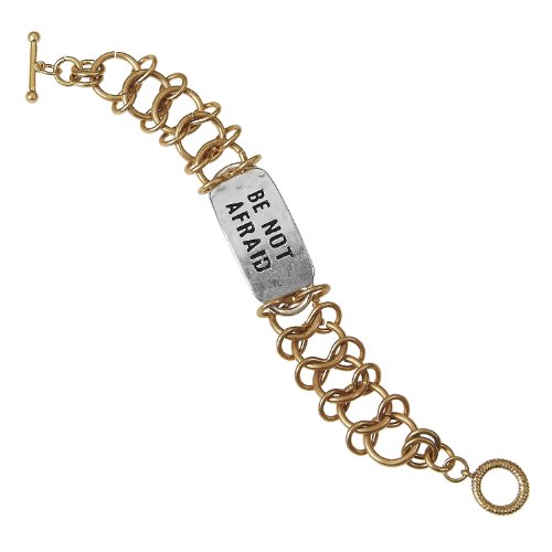 Algopix Similar Product 19 - Jewelry Nexus Be Not Afraid Two Tone Id