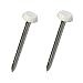 Algopix Similar Product 9 - 50 x 30mm White UPVC Poly Top Pins