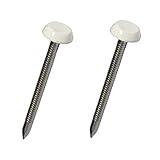 Algopix Similar Product 15 - 50 x 40mm White UPVC Poly Top Pins