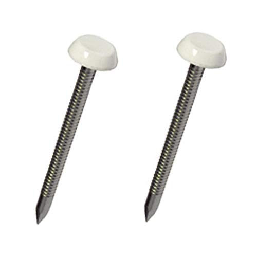 Algopix Similar Product 2 - 50 x 40mm White UPVC Poly Top Pins