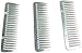 Algopix Similar Product 2 - SXYH 3PCS Stainless Metal Pulling Combs
