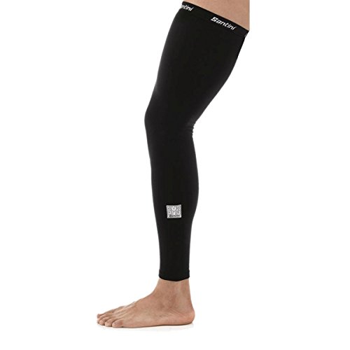 Algopix Similar Product 6 - Santini Totum Leg Warmers Black, M/L