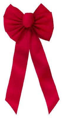 Algopix Similar Product 9 - 7LP RED EmbosVelvet Bow