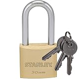 Algopix Similar Product 19 - Stanley 30 mm 3 Keys Solid Brass Padlock